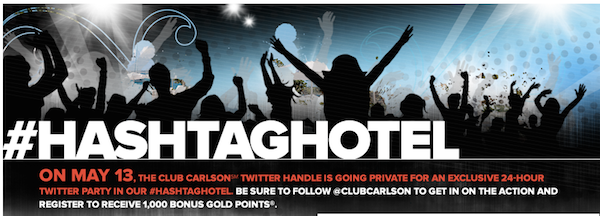 Club Carlson hashtaghotel