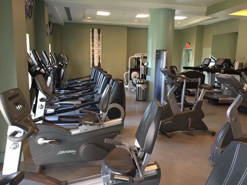 Nice, but empty fitness center